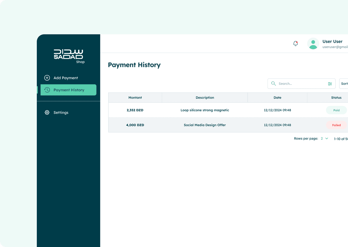 Stay in Control with Real-Time Payment History